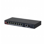 Switch|DAHUA|PFS3110-8ET1GT1GF-96|Desktop/pedestal|8x10Base-T / 100Base-TX|1x10Base-T / 100Base-TX / 1000Base-T|2x1000Base-T|PoE ports 8|96 Watts|DH-PFS3110-8ET1GT1GF-96