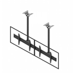 EDBAK | Ceiling mount | MBV2155-L | 50-57 " | Maximum weight (capacity) 140 kg | Black