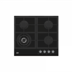 BEKO Hob | HILW64235S | Gas | Number of burners/cooking zones 4 | Rotary knobs | Black