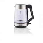 Gorenje K17OGS | Kettle | Electric | 1.7 L | 2200 W | 360&deg; rotational base | Stainless steel/Glass | Stainless steel