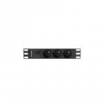 LANBERG 10" RACK POWER STRIP (1U, 16A, 3X 230V PL)