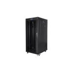 Lanberg | Rack cabinet 19" free-standing 27U/800x1200 (flat pack) with glass door, LCD | FF01-8227-12BL | Black