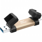 SILICON POWER DS72 500GB External SSD USB-A USB-C 1050/850MB/s Gold