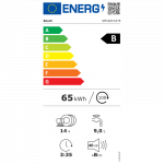 Bosch Dishwasher | SMV6ZCX27E | Built-in | Width 60 cm | Number of place settings 14 | Number of programs 6 | Energy efficiency class B | White