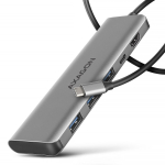 Axagon HMC-5H USB 5Gbps hub, 3x USB-A, HDMI 4k/30Hz, PD 100W, 100cm USB-C cable