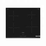 Bosch | Hob | PUE63KBB6E | Induction | Number of burners/cooking zones 4 | Touch | Timer | Black