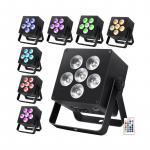 Battery-powered LIGHT4ME ACCU PAR RGBWA-UV floodli