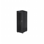 LANBERG FF01-8227-23BL free-standing rack 19inch self-assembly flat pack 27U/800x1200mm black mesh door LCD