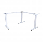 Equip ERGO L Shaped Electric Sit-Stand Desk Frame, Triple Motor, White
