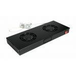 Equip Cooling Fans 19', 1U, 2FANS, RAL9005 Black