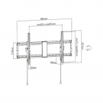 Gembird | Wall mount | WM-90T-01 | Tilt | 43-90 " | Maximum weight (capacity) 70 kg | Black