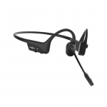 SHOKZ OpenComm2 UC 2025 Upgrade Wireless Bluetooth Bone Conduction Videoconferencing Headset with USB-C Charging Port and USB-C adapter | 16 Hr Talk Time, 29m Wireless Range, 1 Hr Charge Time | Includes Noise Cancelling Boom Mic and Dongle, Black