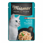 MIAMOR Fine Filets Chicken with tuna in sauce - wet cat food - 100g