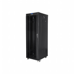 Lanberg | Rack cabinet 19" free-standing 37U/600x800 (flat pack) with glass door, LCD | FF01-6837-12BL | Black