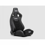 Next Level Racing | PU Leather and Suede | Reclining Seat | ERS4 Elite PU Leather & Suede Edition | Black