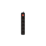 Lanberg PS1-05F-0150-BK power extension 1.5 m 5 AC outlet(s) Indoor Black