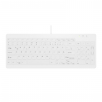 Contour Design Active Key Contour QuickClean Medical Keyboard Removable Cover Compact Wired White DE C7012