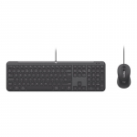 Logitech 920-013343 keyboard Mouse included Home/Office USB QWERTZ German Graphite