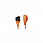 CABLE POWER IEC EXTENSION 2M/ORANGE 30475 LINDY