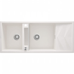 2-bowl magnetic granite sink with drainer