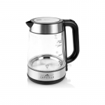ETA | ETA615390000 | Standard kettle | 2200 W | 1.7 L | Glass | 360&deg; rotational base | Stainless steel/Black