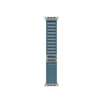 Apple 49mm Light Blue Alpine&nbsp;Loop -&nbsp;Medium - Natural Titanium Finish | Apple