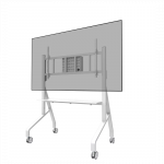 NEOMOUNTS MOVE GO XL MOBILE FLOOR STAND (FAST INSTALL, HEIGHT ADJUSTABLE), WHITE