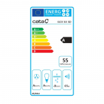 CATA | Hood | GCX 53 SD | Canopy | Energy efficiency class A | Width 53 cm | 750 m&sup3;/h | Touch Control | LED | Stainless steel/Gray glass