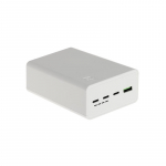 White powerbank Greencell 30000mAh, 22.5W, 4 ports