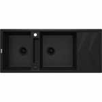 2-bowl magnetic granite sink with drainer