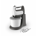 TEFAL | HT464138 Prep'Mix+ | Hand Mixer | 500 W | Number of speeds 5 | Turbo mode | White/Grey