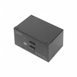 DIGITUS KVM Switch 2x2 HDMI 2-Port Dual Display 4K/30Hz FreeSync