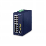 PLANET IGS-4215-16T2S network switch Managed L2/L4 Gigabit Ethernet (10/100/1000) Blue