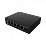 Lanberg Switch PoE 1xBT 3xAT SFP/ETH Din Unmanagment Fast Ethernet | ILFE-4P-1GE-1S-90