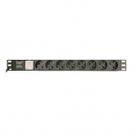 Gembird EG-PDU-014-C14 power distribution unit (PDU) 8 AC outlet(s) 1U Black