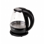 Kettle | Adler | Kettle | AD 1224 | Standard | 2000 W | 1.5 L | Glass | 360&deg; rotational base | Black
