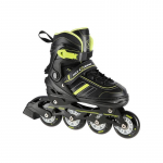 NILS EXTREME NH18191 2IN1 INLINE SKATES BLACK/LIME SIZE. M (34-38) WITH INTERCHANGEABLE HOCKEY SKATES