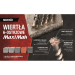 MAKITA DRILL BIT SDS MAX 28x 400x 540mm MAXI MAK 6-FLUTE