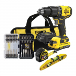 DRILL/DRIVER SET WITH ACCESSORIES SFMCK101D1S STANLEY