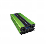 Qoltec Monolith Voltage Converter | Charging the battery | UPS | 2000W | 4000W |12V to 230V |Pure Sine | LCD black-green