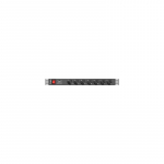 Lanberg Power Distribution unit (PDU) 19" 1U 16A 2m 7X Schuko oulets | PDU-07F-0200-BK