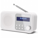 Sharp DR-P420(WH) Tokyo Portable Digital Radio, FM/DAB/DAB+, Bluetooth 5.0, USB or Battery Powered, Snowy White | Sharp | Tokyo Portable Digital Radio | DR-P420(WH) | Bluetooth | White