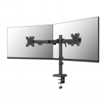 NEOMOUNTS NERO DOUBLE FLAT SCREEN DESK MOUNT&nbsp; (PHONE HOLDER+QUICK-FIX CLAMP/GROMMET)