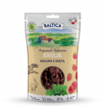 BALTICA Przysmaki region&oacute;w Rabbit with raspberry and mint - dog treat - 100g