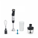 TEFAL | HB67E830 Quickchef+ | Hand Blender | 1000 W | Hand Blender | Number of speeds 20 | Turbo mode | Ice crushing | Black/Stainless Steel