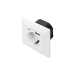 Digitus | Safety Plug for Flush Mounting with 1 x USB Type-C, 1 x USB A
