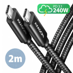 AXAGON | Data and charging USB 480Mbps cable, 2 m | BUCM2-CM20AB | USB-C to USB-C