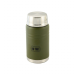M-Tac UN-R02-750A Food thermos with foldable stainless steel spoon, 750 ml, olive green
