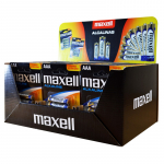 Maxell Alkaline LR03 AAA 4-pack Display (30 blister packs/120 batteries)