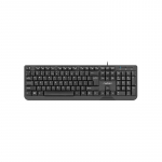 NATEC KEYBOARD TROUT SLIM USB, US LAYOUT, BLACK